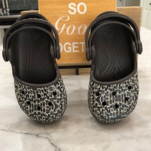 Kids Leopard Print Crocs